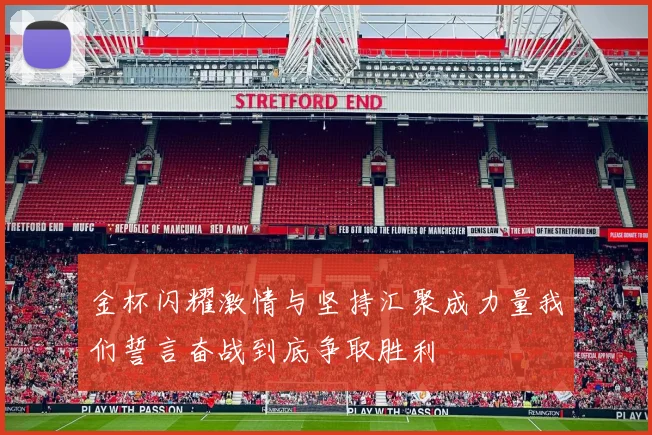 金杯闪耀激情与坚持汇聚成力量我们誓言奋战到底争取胜利