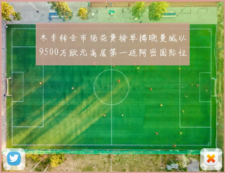 冬季转会市场花费榜单揭晓曼城以9500万欧元高居第一迈阿密国际位列第十一